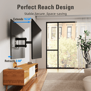 FitMetal Full Motion TV Wall Mount for 42-90 inch Tvs with Tool Free Tilt Holds up to 154lbs Max… — $34.49 (57% off)