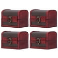 thumbnail image 4 of 4pcs Retro Wooden Storage Box Art Craft Classic Ornament for Cosmetics Jewelry Sweets, 4 of 6