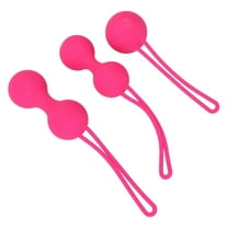Pelvic Floor Muscle Trainer, Silicone Tightening Strengthening Device, Pelvic Muscle Exerciser, 3Pcs Pelvic Floor Strengthening Exercise Balls for Women, Beginners