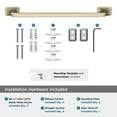 thumbnail image 5 of Amerock Highland Ridge Golden Champagne 18 inch (457mm) Towel Bar, 5 of 8