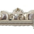 thumbnail image 3 of Scrolled Back Oversized Sofa with Rolled Arms and Cabriole Feet, White, 3 of 5