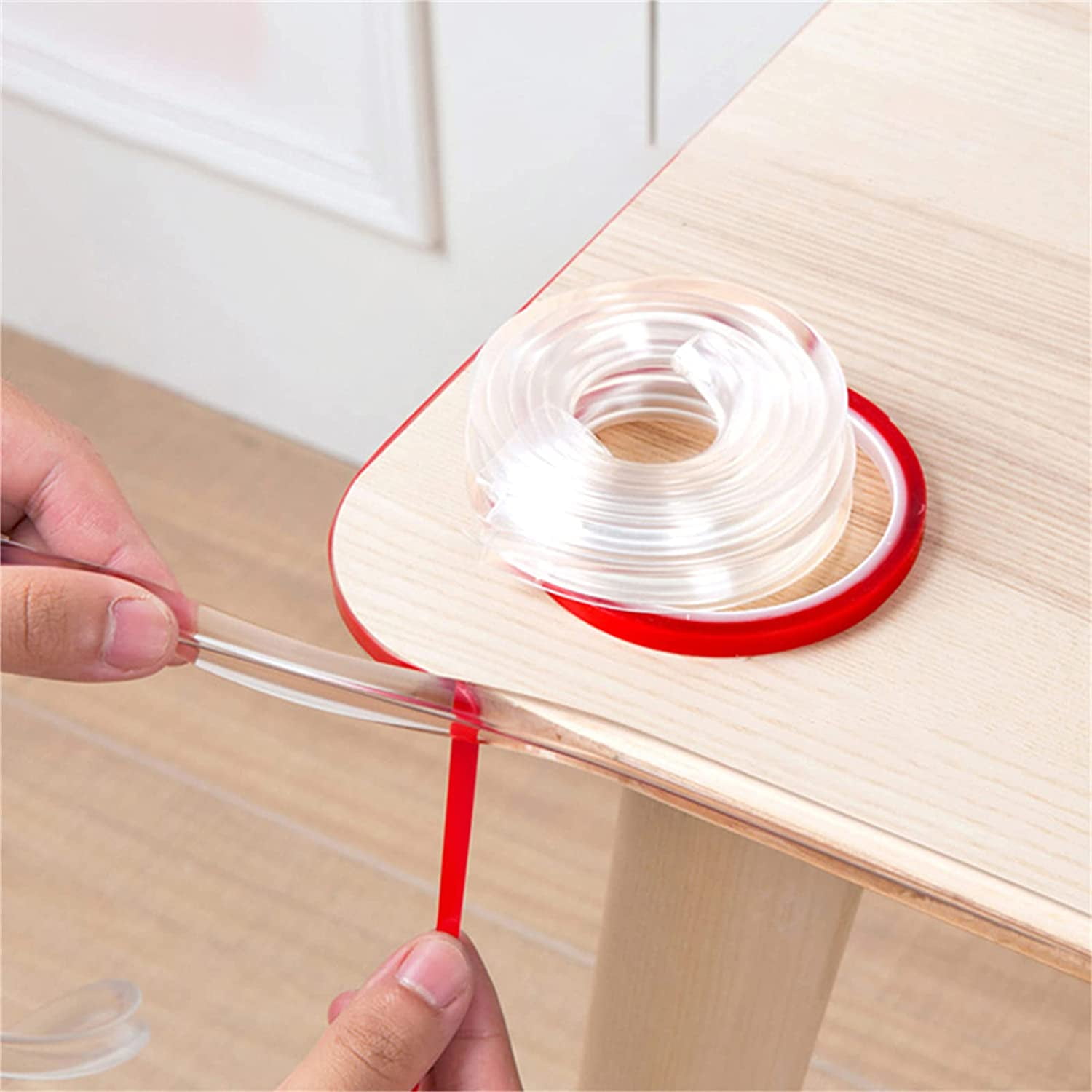 Table Edge Corner Protector Foam Bumper Cushion Strip With Double-sided Adhesive 