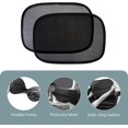 thumbnail image 4 of Car Window Shades for Baby, Double Layer Design Side Glass Transparent Isolation Mesh Screen, Sun Protection and Shade Blocker, Glare Shield Protection,Mesh (4 Pack) -, 4 of 6