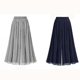 thumbnail image 4 of Chiffon Women Wide Pants Pleated Beach Culottes Loose Cropped Pants High Waist Thin Wide-Leg Trousers, 4 of 5