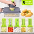 thumbnail image 5 of Vegetable Chopper with 8 Blades:Mandoline Slicer Onion Chopper Dicer Egg Separat, 5 of 5