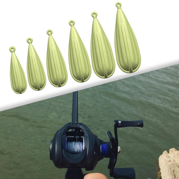 Tapones para práctica de pesca perfecl Ruedas de señuelo 7G/10G/12G/15G/20G PVC 6 piezas