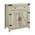 thumbnail image 5 of Walker Edison Farmhouse Barn Door Accent Cabinet, White Oak, 5 of 11