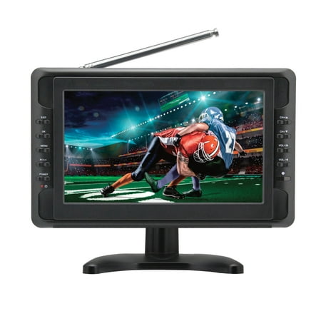 Naxa Electronics NT-110 10-inch Portable TV & Digital Multimedia Player with Car Package, Compatible with USB, SD Cards