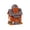 Orange, variant on Decorr Mini Resin Halloween Haunted House Decor, 1.89" Spooky Tiny Ghost House, Hand Carved Miniature Village Building Ornament for Diy Mini Landscape Mantel Fall Table Layout, 1PC