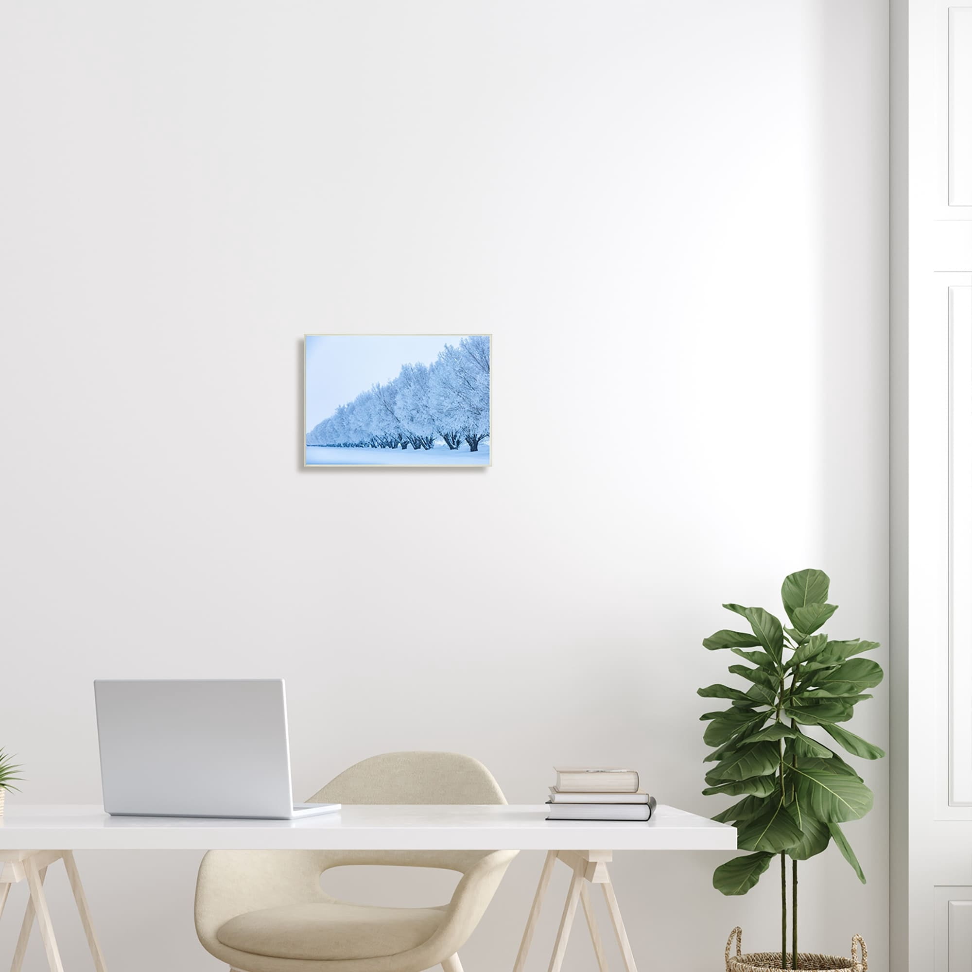 Stupell Industries Winter Tree Grove Snow Covered Branches Photography Photograph Unframed Art Print Wall Art, Design by Steve Smith