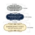 thumbnail image 5 of Signs ByLITA Designer Emergency Exit Do Not Block Gate Sign (Red) - Large, 5 of 6