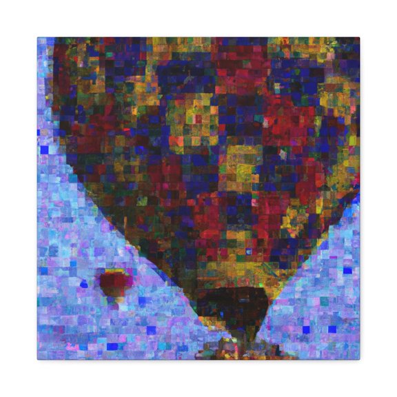 Skyward In Pointillism - Canvas