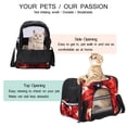 thumbnail image 3 of Ladybugs 17x10x11.8 in Pet Carrier Bag - Fabric 900D Oxford Cloth - Sherpa Base - Nylon Webbing - Comfy & Durable Pet Travel Bag for Small Dogs - 200 Characters., 3 of 7