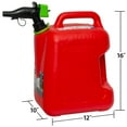 thumbnail image 3 of Scepter 5 Gallon SmartControl Gas Can with Rear Handle, FSCG502, Red Fuel Container, 3 of 9