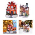 thumbnail image 1 of Miniatures House,LED Christmas Snow House Decoration Gift Decor StyleF Macarena Casa de miniaturas, 1 of 8