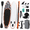 Red Camouflage-10'8" x 33" x 6", variant on Blue Camouflage 11' x 33" x 6" Inflatable Stand Up Paddle Board with Beginner SUP Accessories