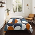 thumbnail image 4 of Navy Blue Tapestry for Bedroom Wall Hanging Tapestry, Middle Century Modern Geometric Abstract Art Ceiling Backdrop Tapestries Poster Blanket Wall Decor for Teens Room Living Room Dorm 55" x 73", 4 of 8