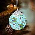 thumbnail image 2 of Rugrats Christmas Ornament Glass Round Pendant Christmas Hanging Decor Ornament Holiday Xmas Decorations Christmas Tree Ornaments Silver, 2 of 8