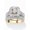 14k Gold-Plated, variant on PalmBeach Jewelry Princess-Cut Cubic Zirconia Two-Tone Vintage-Style 2-Piece Bridal Ring Set 2.31 TCW Gold-Plated or Platinum-Plated Sterling Silver