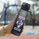 thumbnail image 1 of Botella de agua Lilo & Stitch de 560/600/400 ml para niños, portátil, de plástico transparente, con pajita, para exteriores, gran capacidad, para deportes, H-5, 1 of 5