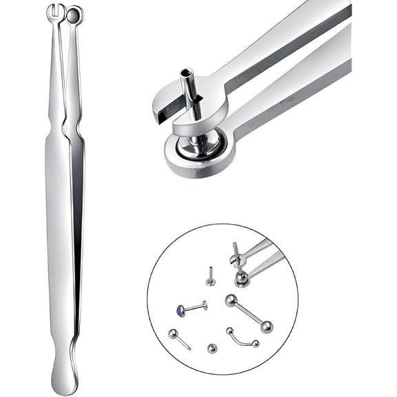 FACEGA Multi-Purpose Piercing Clamp Tool, Piercing Removal Tool - Perfect to Change and Remove Cartilage, Lip and Nose Jewelry, Remove Ball Back Earrings