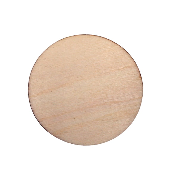 Qarigey 1 Juego de virutas de madera, bonitos adornos circulares pulidos de forma redonda, exquisitos proyectos artesanales delicados, accesorios para Accesorios de disfraces Tipo 1 Qarigey AP010370-01