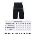 thumbnail image 5 of Mens Fleece Sweat Cargo Shorts With Elastic Waistband Drawstring Athletic Workout Gym Shorts-Black,4XL, 5 of 5
