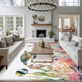 thumbnail image 3 of Ocean Area Rugs 5x7 ft Sea Turtle Jellyfish Octopus Seahorse Coral Coastal Washable Rug Non Slip Indoor Carpet Absorbent Floor Mat for Living Room Bedroom Dining Room, 3 of 9