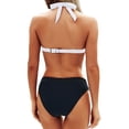 thumbnail image 3 of QURATI Swimwear Women Two Piece Bathing Suits Bikini Set Swimsuit Swimwear Beige L, 3 of 4