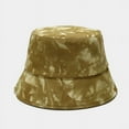 thumbnail image 6 of CoCopeanut New Fashion Autumn Winter Multicolor Tie Dye Bucket Hats Man Canvas Fisherman Caps Women Hat Vacation Sun Cap Sunscreen Hat Gift, 6 of 6