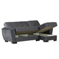 thumbnail image 4 of Ottomanson Origins Air Convertible L-Shaped Sectional Sofa, Gray Microfiber, 4 of 6