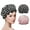 Big Dot&Pink, variant on 2Pcs Shower Caps for Women Reusable Waterproof Long Hair Cap Elastic Band Bath Caps Large Plastic Shower Cap for Women Ladies Spa Salon Home Use