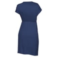thumbnail image 5 of Women Pregnant Nusring Maternity Short Sleeve Solid Color V-Neck Dress Boho Beach Style, 5 of 8