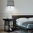 thumbnail image 2 of Gymax Lampe de Sol Table de Chevet Nighstand Moderne avec Ports de Chargement USB Étagères, 2 of 10