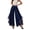 Navy, variant on Womens Wide Leg Pants BWASD Elegant High Waist Chiffon Flowy Palazzo New 2026 Dress Trousers Breathable for Travel Vacation Beach Summer Fashion (Wine L)