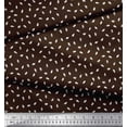 thumbnail image 2 of Soimoi Brown polyester Crepe Fabric Shells Ocean Print Fabric by the Yard 42 Inch Wide, 2 of 3
