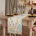 thumbnail image 2 of Table Runners 70 Inches Long Dress Scarves, Colorful Floral Farmhouse Coffee/Dining/Kitchen Table Decor, Holiday Table Runner, Farmhouse Country Dragonfly Butterfly Flower 13x70 Inch, 2 of 9