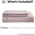 thumbnail image 5 of Simple&Opulence 100% Washed Linen Duvet Cover with Embroidered, 3 Pieces Soft Farmhouse Comforter Set with Button Closure,1 Duvet Cover and 2 Pillowshams (Queen,Dusty Pink), 5 of 7