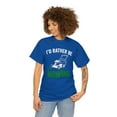thumbnail image 3 of I'd Rather Be Mowing Shirt, Funny Lawn Mower Tee, Gift For Dad - ID: 514, 3 of 7