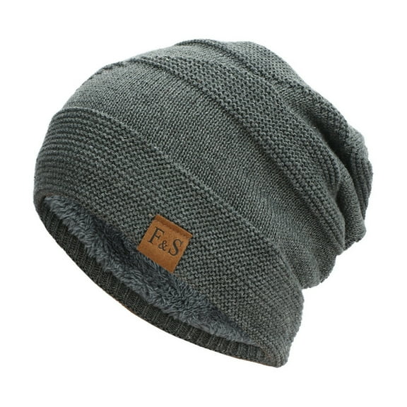 Hontri Skull Caps for Men Autumn And Winter Fashionable Warm Pullover Hats for Men And Women, Stacked Hats, Ear Protection Hats, Anti-Freeze Hats Knit Hat