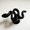 black, variant on Snake Shape Zinc Alloy Furniture Handle Door Cabinets Knobs for Children Room