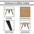thumbnail image 4 of Hanover Parkwyn Mango Wood Round Coffee Table with Metal Legs | Uniquely Handcrafted | Mid-Century Modern Indoor Furniture for Living Room | 31.5" Diameter x 18" Height, 4 of 10