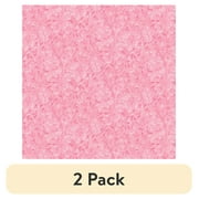 (2 pack) Waverly Inspirations 1 Yard 100% Cotton Italian Leaves, Pink Nectar, 44" Wide for Quilting & Sewing