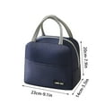 thumbnail image 2 of Dezsed Lunch Bag Solid Color Twill Bento Bag Portable Insulation Bag Thickened Student Lunch Box Bag Lunch Bag Lunch Bag Navy, 2 of 5