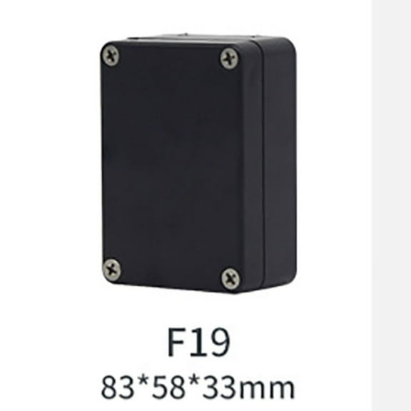 Dustproof Professional Universal Instrument Black Enclosure Waterproof Black Box Junction Box Electric Project Electronic Project Case 83X58X33MM F19