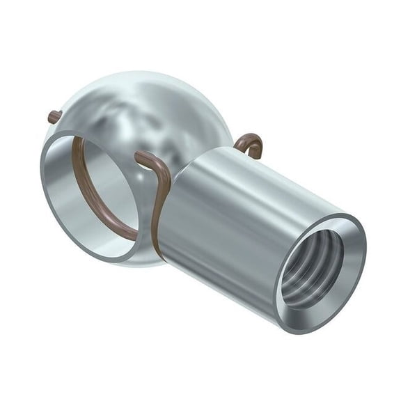 Bansbach Easylift Ball and Socket End Fitting,SS,30 mm H 96036