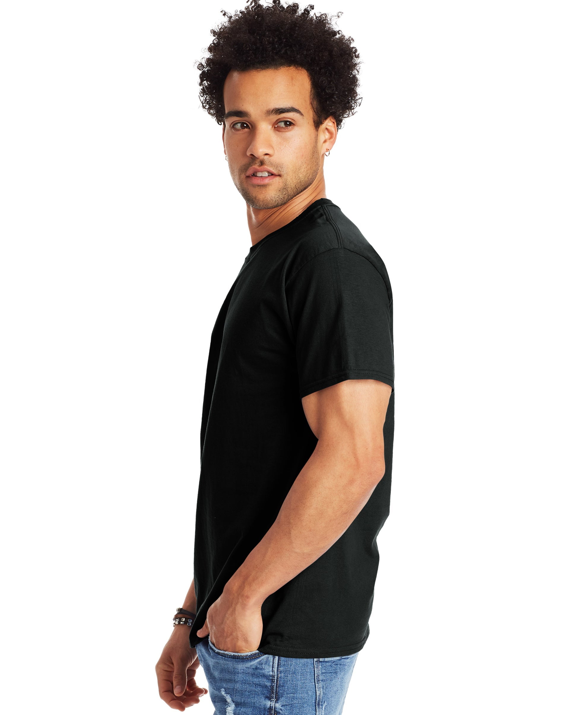 Hanes Authentic Men's T-Shirt Short Sleeve Tee Crewneck Big & Tall Sizes Available sz S-5XL