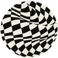 thumbnail image 4 of SAFAVIEH Soho Samantha Abstract Wool Runner Rug, Black/Ivory, 2'6" x 8', 4 of 10