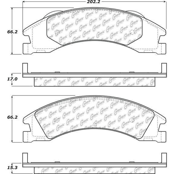Disc Brake Pad Set Fits select: 2012-2019,2021-2023 FORD ECONOLINE