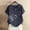 Navy, variant on Blczomt Casual Tops for Women Short Sleeve Spring Summer Dressy Shirt Loose Fit Floral Crew Neck Green Blouse for Women